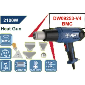 كيت مسدس تسخين 2100 وات اي بي تي شنطة بلاستيك موديل APT DW09253-V4 BMC